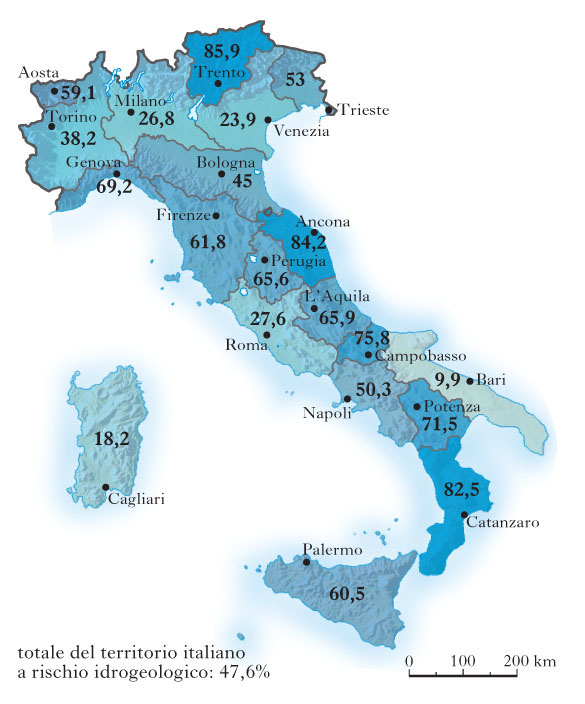 rischio idrogeologico italia