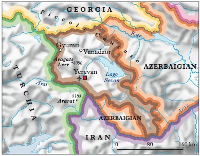Armenia Cartina Geografica