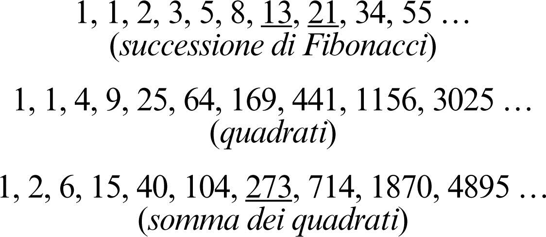 Fibonacci, successione di in 