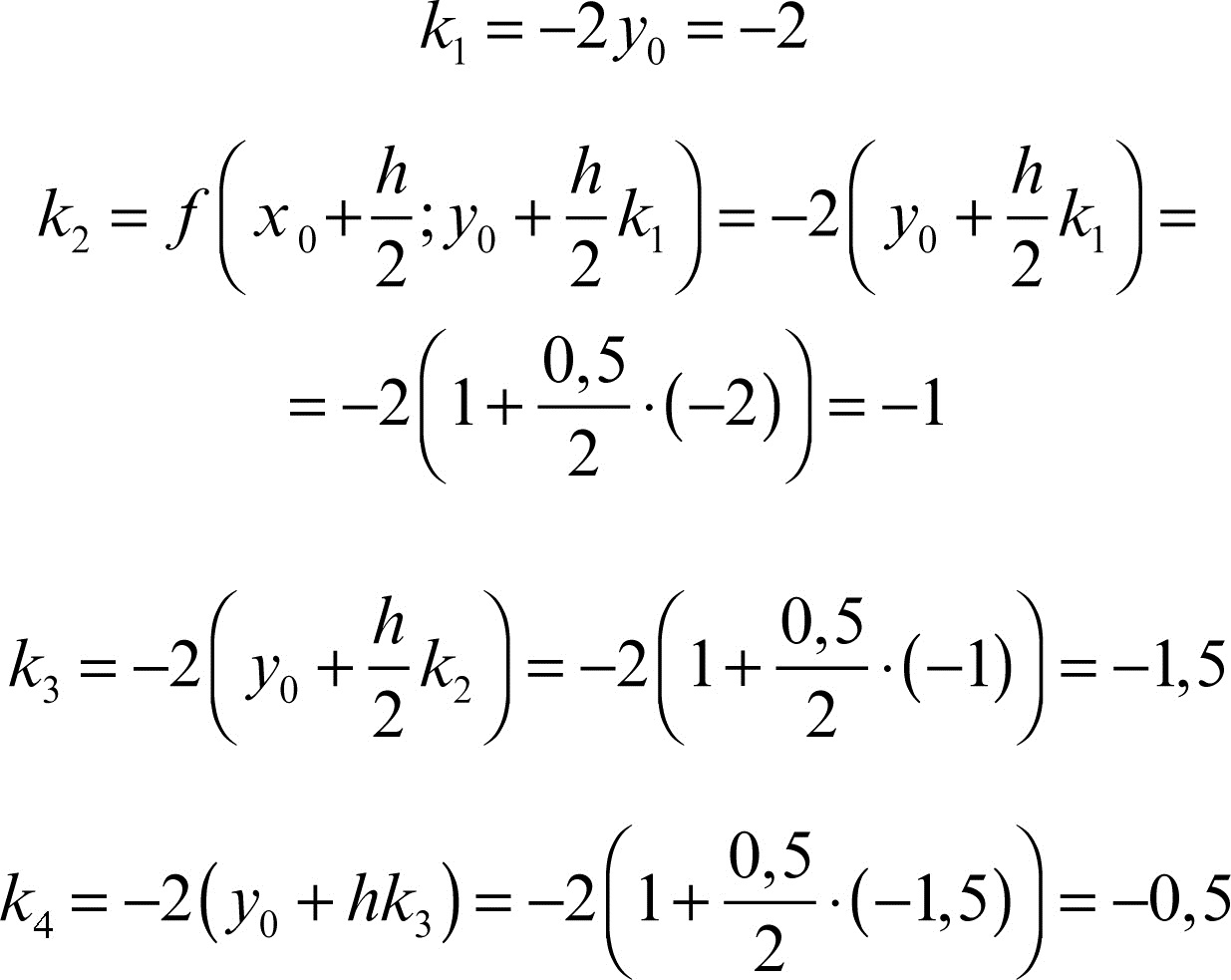 RungeKutta, metodo di in "Enciclopedia della Matematica"