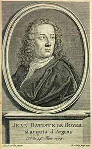Argens, Jean Baptiste de Boyer marchese d'