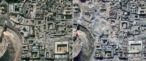 Confronto immagini satellitari del 2010 e del 2014