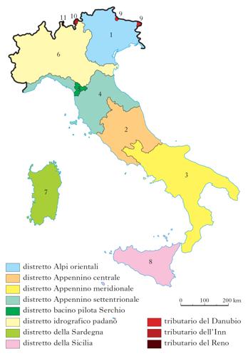 Figura 4 Distretti idrografici