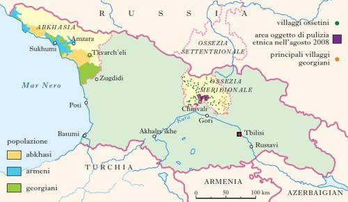 Georgia, Abkhasia e Ossezia Meridionale