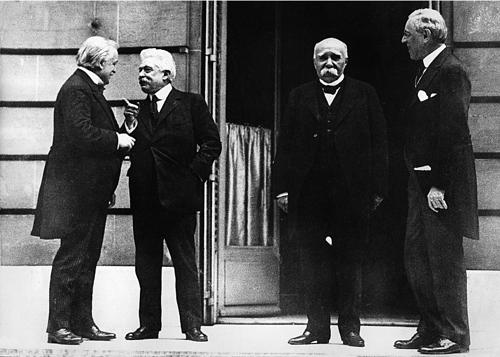 George, Orlando, Clemenceau e Wilson