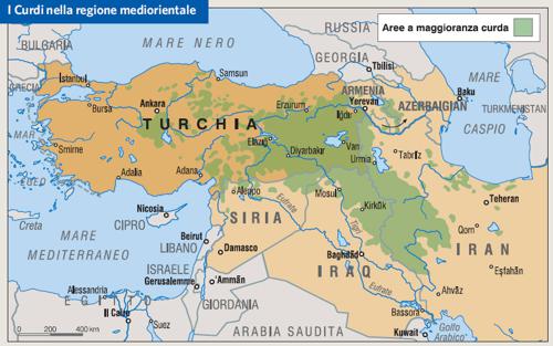 I Curdi nella regione mediorientale