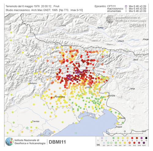 Figura 3 Il terremoto in Friuli