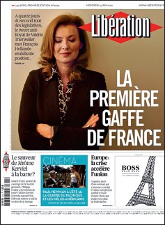 Copertina di Libération