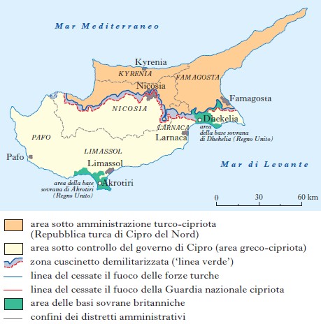 Carta politica di Cipro