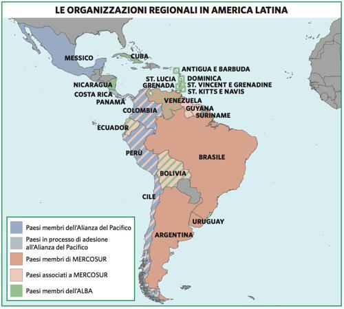 Le organizzazioni regionali in America Latina