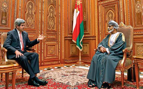 John Kerry in visita a Qaboos bin Said