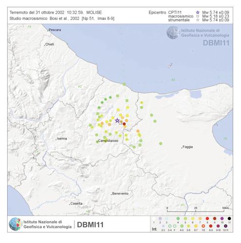 Figura 6 Il terremoto in Molise
