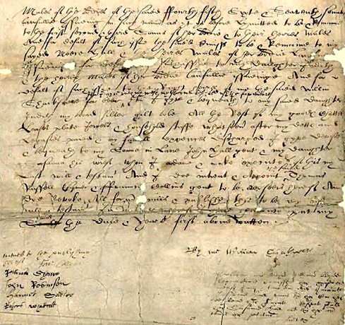 Ultima pagina del testamento di William Shakespeare