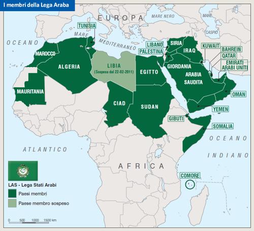 I membri della Lega Araba
